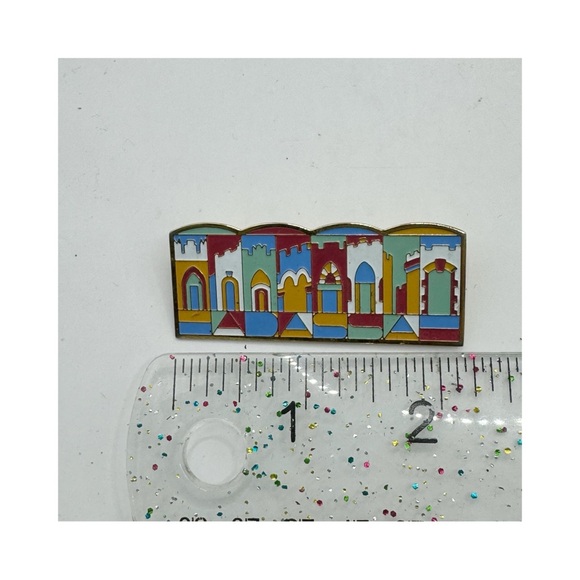 Hadassah colorful enamel brooch pin pendant The Eight Gates of Jerusalem - Picture 4 of 7